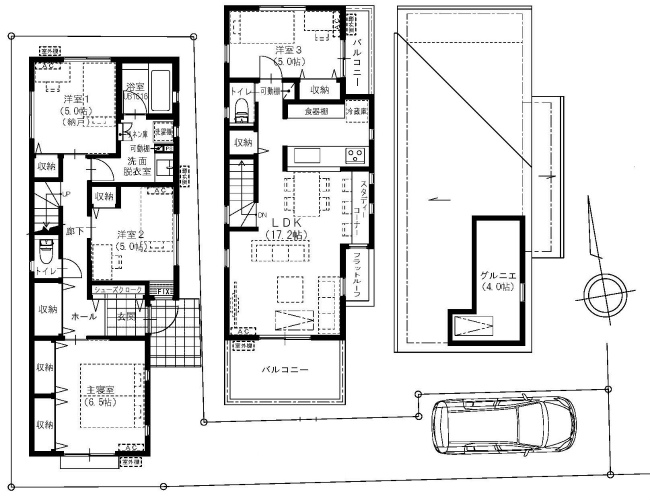 府中市美好町3丁目新築h-47693間取り