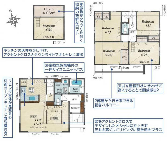 府中市四谷4丁目新築h-47699間取り