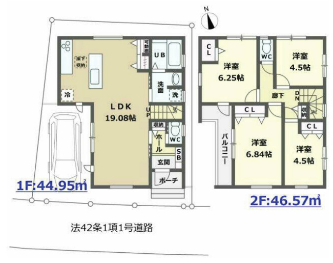 府中市美好町3丁目新築h-47711間取り