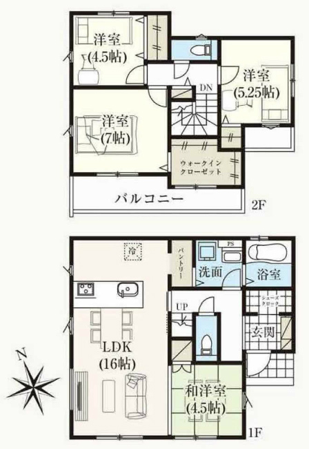 府中市多磨町2丁目新築h-47716間取り