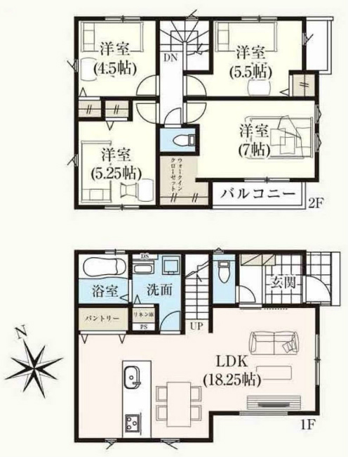 府中市多磨町2丁目新築h-47717間取り