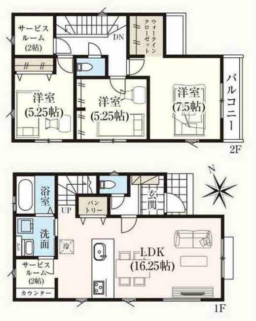 府中市多磨町2丁目新築h-47718間取り