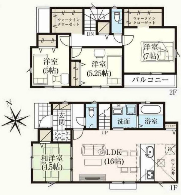府中市多磨町2丁目新築h-47719間取り