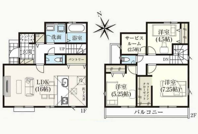 府中市多磨町2丁目新築h-47720間取り