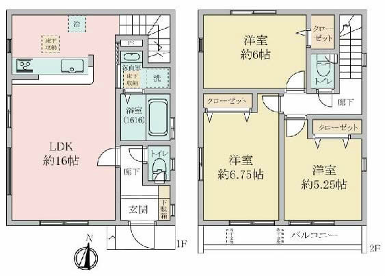 府中市若松町3丁目新築h-47731間取り