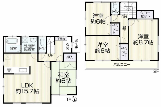 府中市四谷6丁目中古h-47759間取り