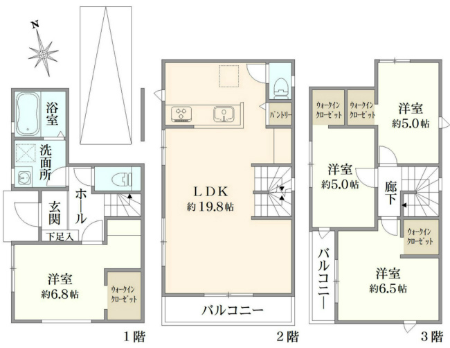 府中市府中町3丁目新築h-47768間取り