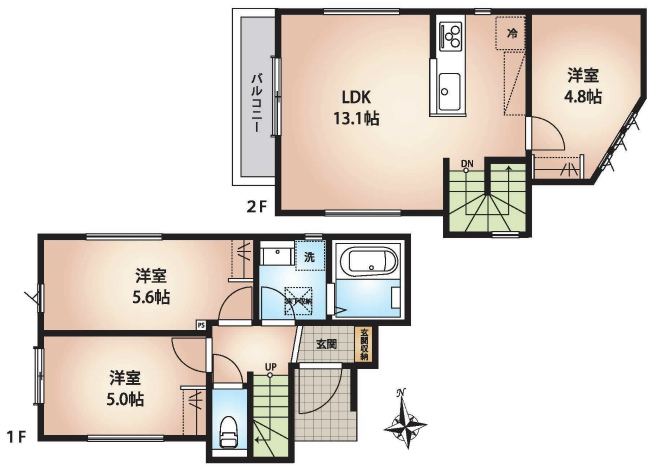 府中市日新町5丁目新築h-47779間取り