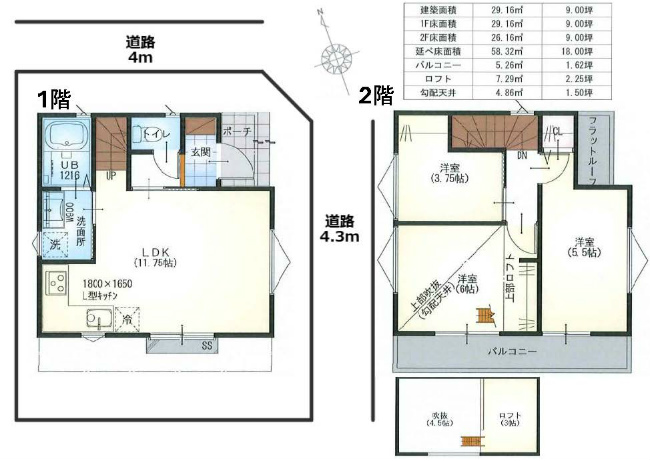 府中市新町1丁目新築h-47845間取り