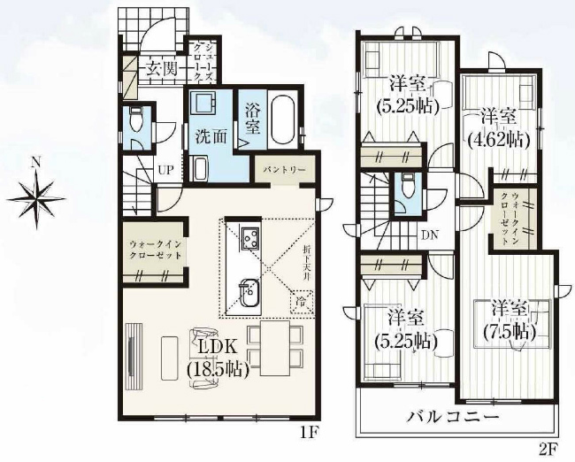 府中市是政2丁目新築h-47851間取り