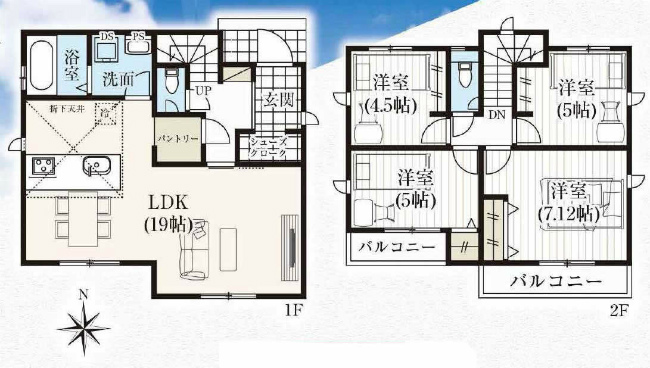 府中市是政2丁目新築h-47852間取り
