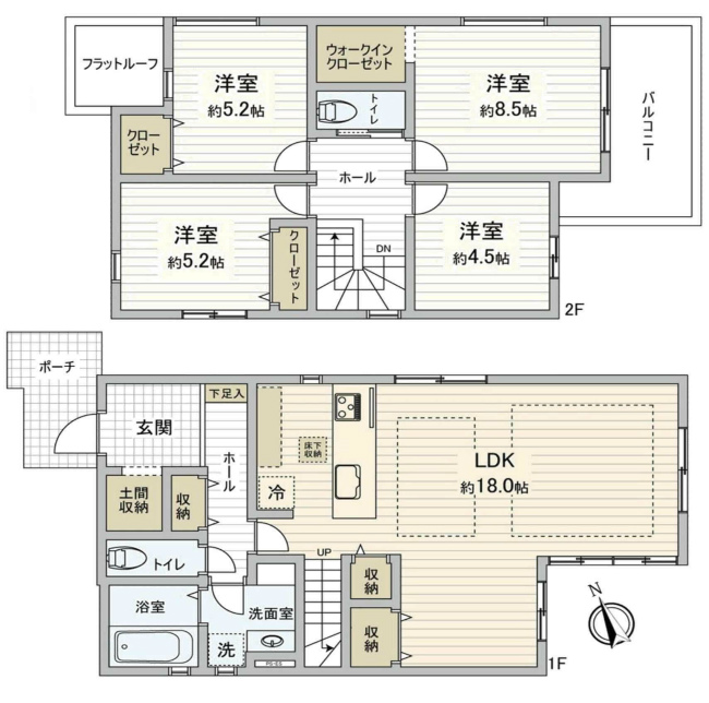 府中市西府町3丁目新築h-47858間取り