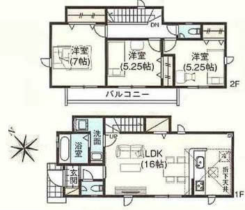 府中市南町1丁目新築h-47880間取り