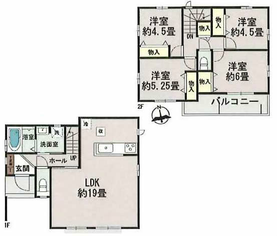 府中市日新町3丁目新築h-47889間取り