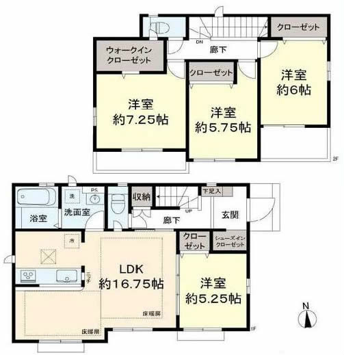 府中市若松町1丁目中古h-47894間取り