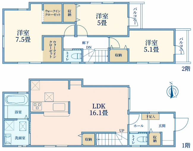 府中市幸町1丁目新築h-47940間取り