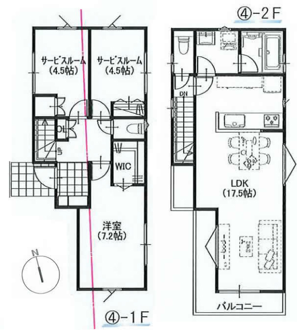 府中市白糸台4丁目新築h-47958間取り