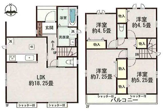 府中市日新町3丁目新築h-47998間取り