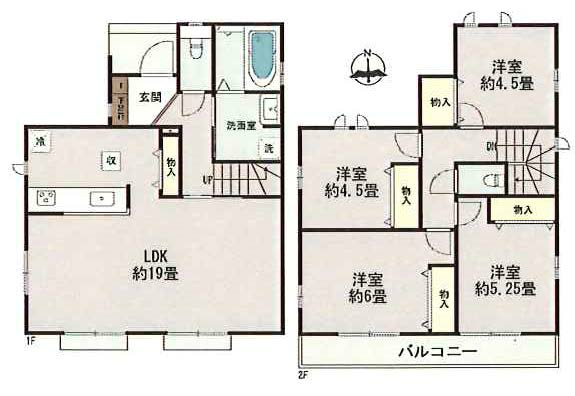府中市日新町3丁目新築h-47999間取り
