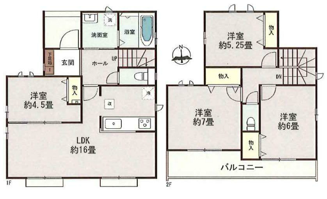 府中市日新町3丁目新築h-48007間取り