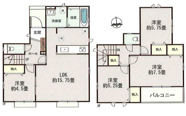 府中市日新町3丁目新築h-48008間取り