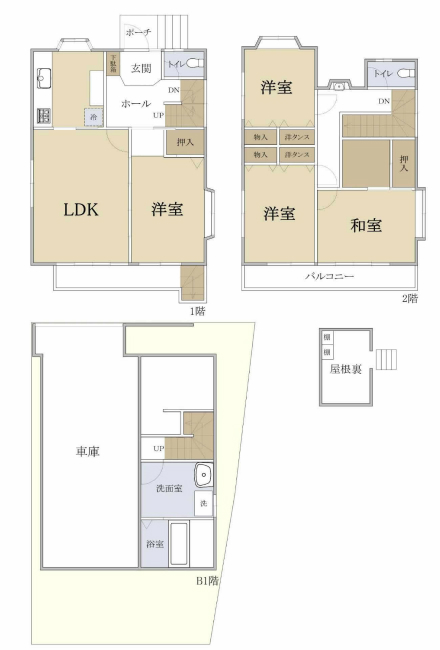 府中市分梅町5丁目中古h-48014間取り