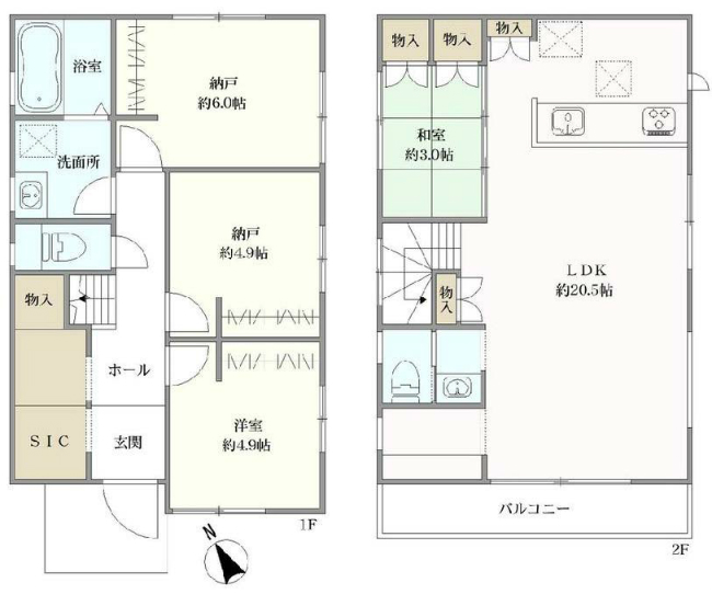 府中市押立町5丁目新築h-48030間取り