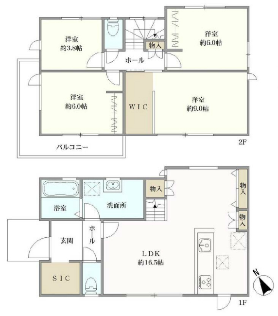 府中市押立町5丁目新築h-48031間取り