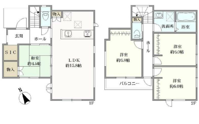 府中市押立町5丁目新築h-48032間取り