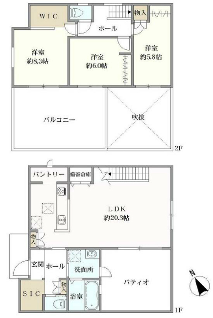 府中市押立町5丁目新築h-48033間取り