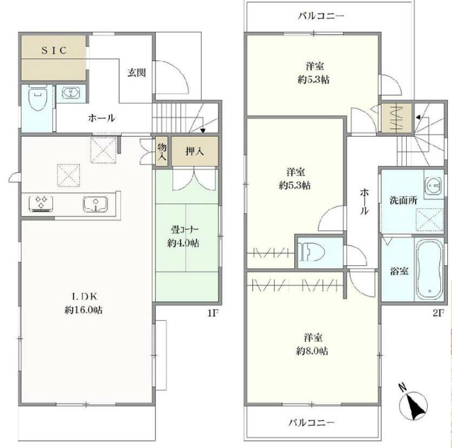 府中市押立町5丁目新築h-48036間取り