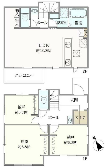 府中市押立町5丁目新築h-48037間取り