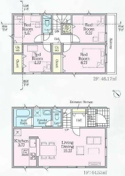 府中市本宿町1丁目新築h-48061間取り