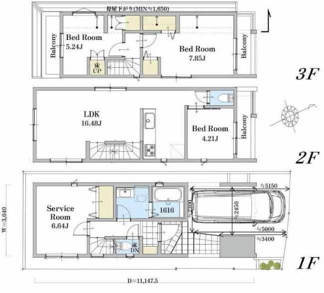 府中市小柳町5丁目新築h-48078間取り