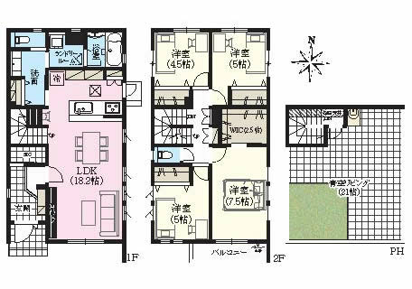 府中市押立町2丁目新築h-48111間取り