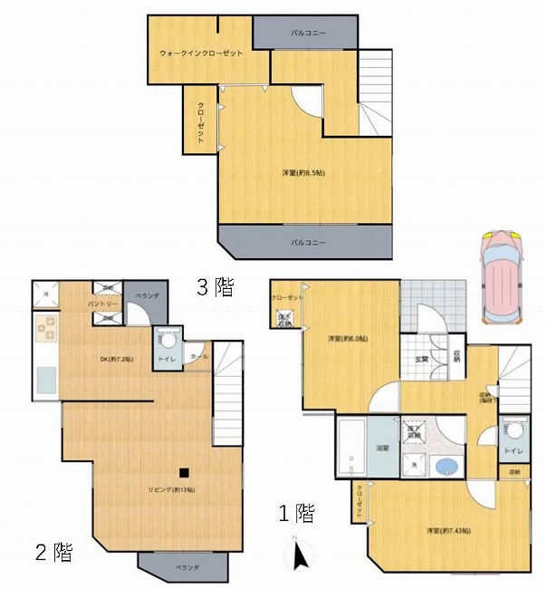 府中市清水が丘2丁目中古h-48152間取り