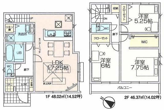 府中市小柳町2丁目新築h-48177間取り