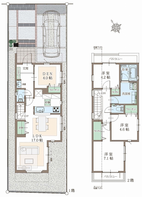 府中市分梅町3丁目新築h-48191間取り