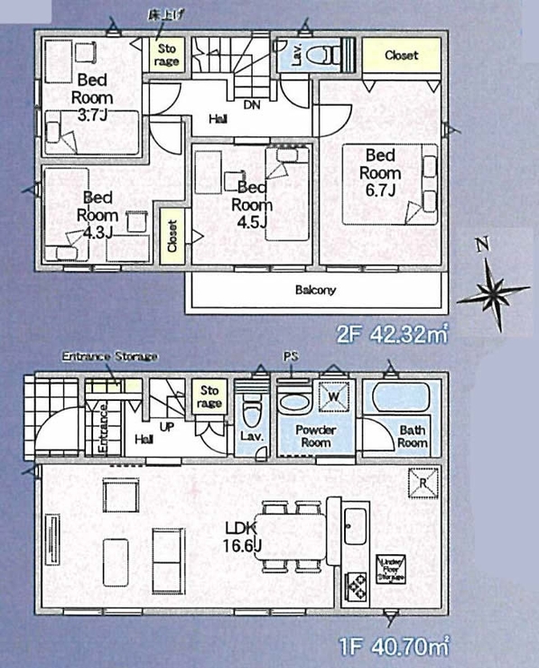 府中市若松町4丁目新築h-48263間取り