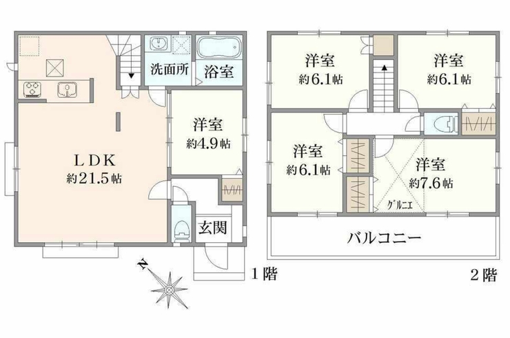 府中市押立町5丁目新築h-48266間取り