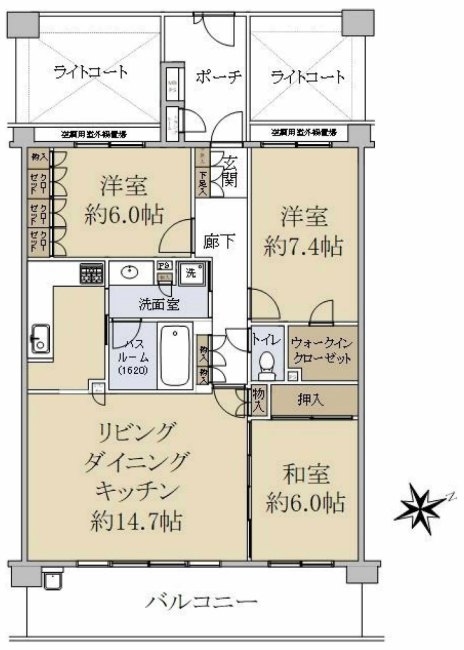 クリオ府中白糸台壱番館間取り