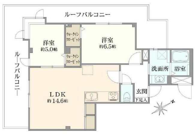 グリーンパレス(緑町１)間取り