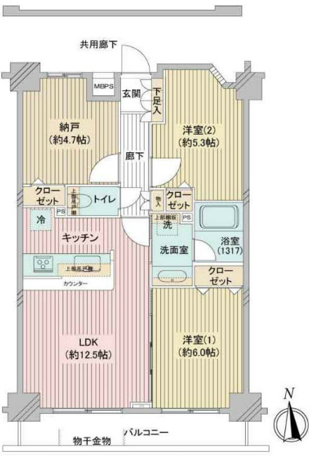 セイガステージ府中栄町間取り