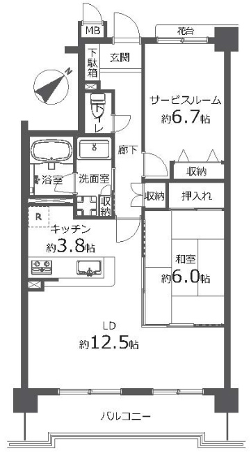 センチュリー府中南町間取り