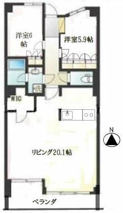 ライオンズタワー府中間取り