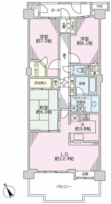 エルフォレストガーデンウィング間取り