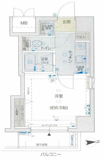 スパシエ府中駅前間取り