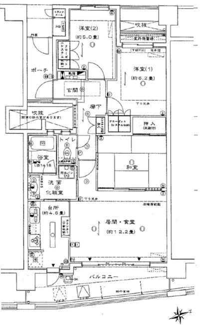 ヒルズ府中天神町ヴェールアリーナ間取り