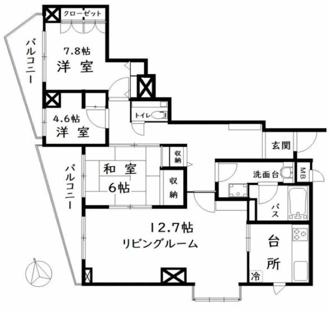 パークノヴァ府中間取り