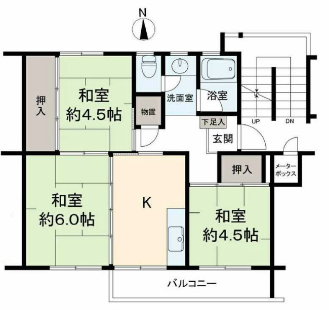 府中日鋼団地間取り